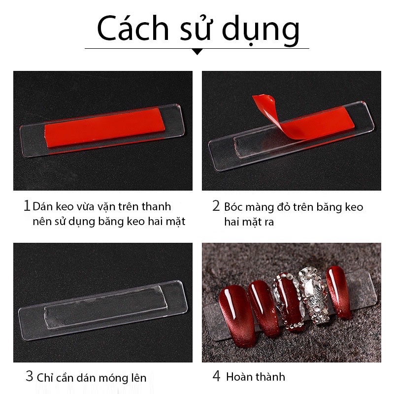 Thanh Nhựa Gắn Móng Mẫu-Que Nhựa