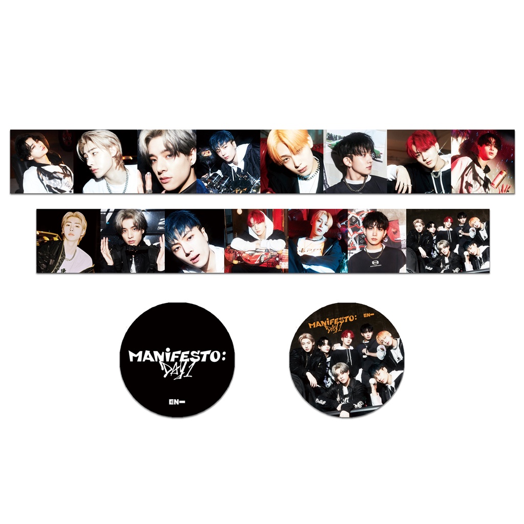 ENHYPEN Tape 5M Album mới &quot;MANIFESTO: DAY 1&quot; JUNGWON JAY SUNOO NI-KI Hình dán sổ lưu niệm của JUNGWON JAY SUNOO NI-KI