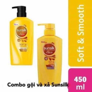Combo 2 Chai Dầu Gội + Xả  Sunsilk 450ml Thái Lan - Combo Sunsilk 2