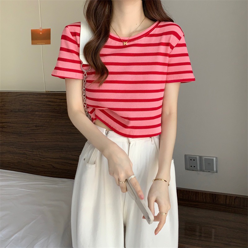 NRVP Áo Trễ Vai NgắN Tay ThờI Trang Cho Nữ