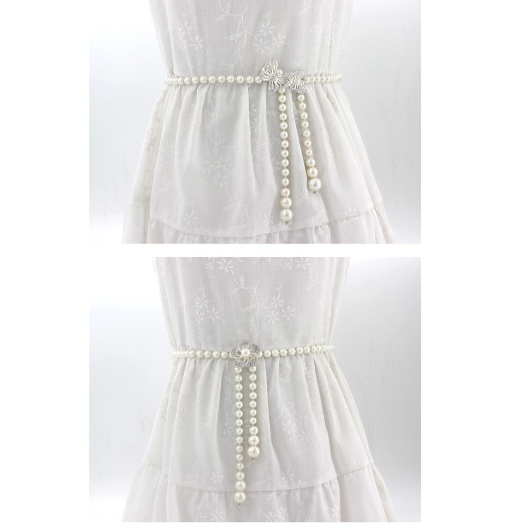 Thắt lưng chuỗi ngọc dễ thương đôi bướm TTL52