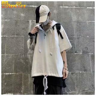 Áo hoodie thun tay nửa thời trang nam cá tính