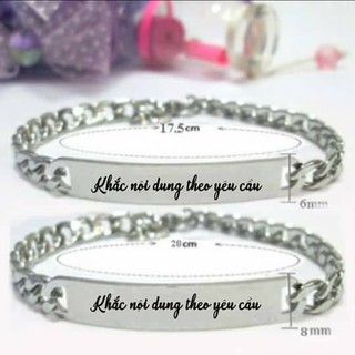 LẮC TAY NAM - NỮ KHẮC TÊN THEO YÊU CẦU