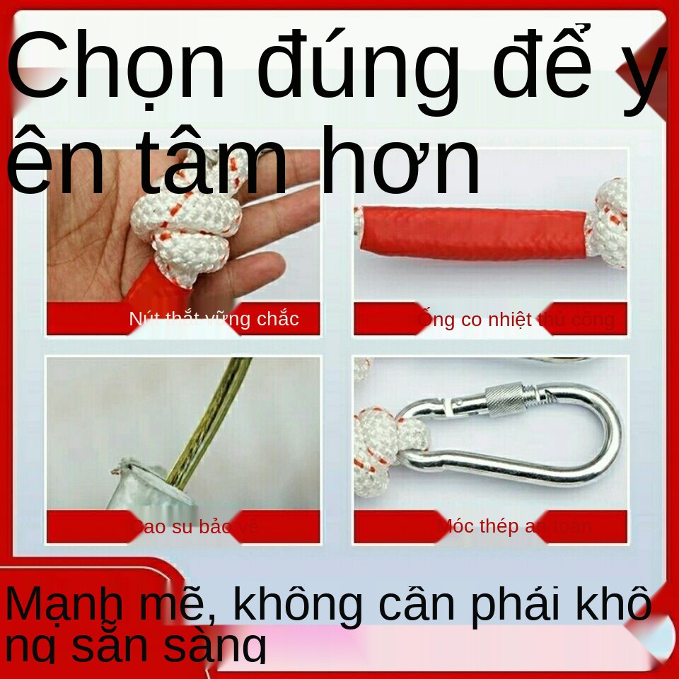 Dây an toàn cháy nổ lõi leo núi ngoài trời cứu sinh nylon thoát hiểm bảo