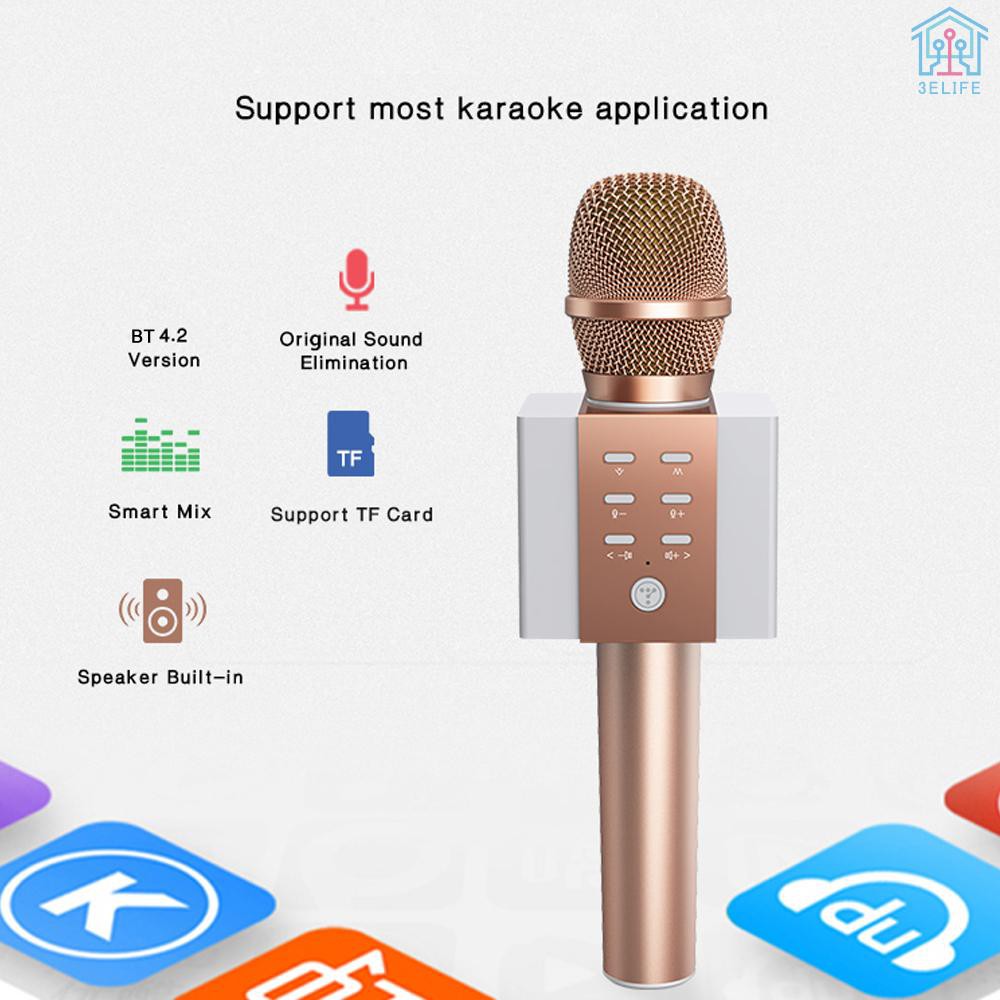 ANDROID (Hàng Mới Về) Micro Bluetooth Không Dây Hát Karaoke Tosing 008 2 Trong 1 Cho Điện Thoại Ios Android
