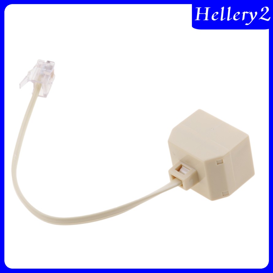 Bộ Chia Rj11 1 Male Sang 2 Female 6p4c Beige