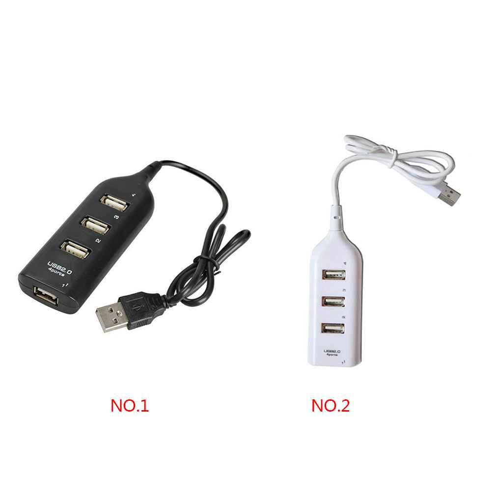 MC-4 Ports USB 2 0 HUB Plug Expander Adapter With Cable Charging Concentrator Computer Laptop Accessory