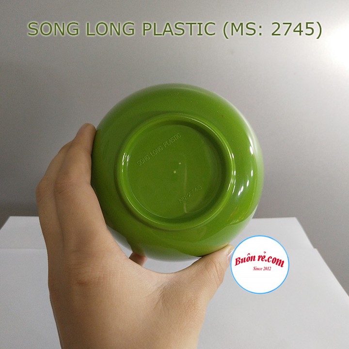 Bát ăn cơm nhựa phíp Melamine NHỰA SONG LONG chịu nhiệt độ cao, an toàn khi sử dụng (MS: 2745) 01185 Buôn Rẻ