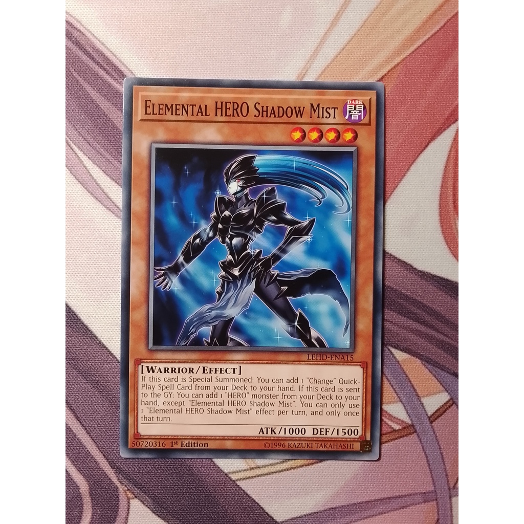 Thẻ Bài Yugioh: Elemental HERO Shadow Mist LEHD-ENA15
