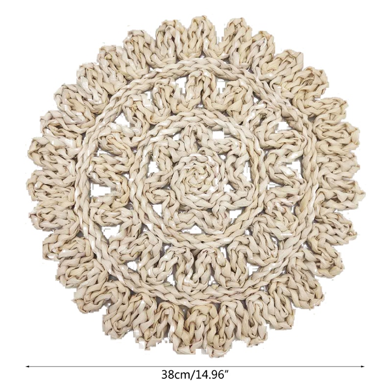 Aoto Thảm Lót Bàn Tròn Cách Nhiệt Phong Cách Boho