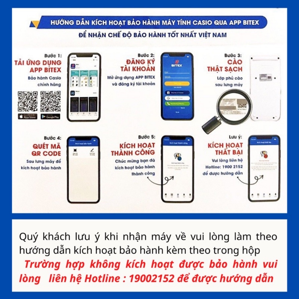Máy tính học sinh Casio fx-880BTG màu xanh/ hồng/ đen/ xám BH điện tử 7 năm, check mã QR code