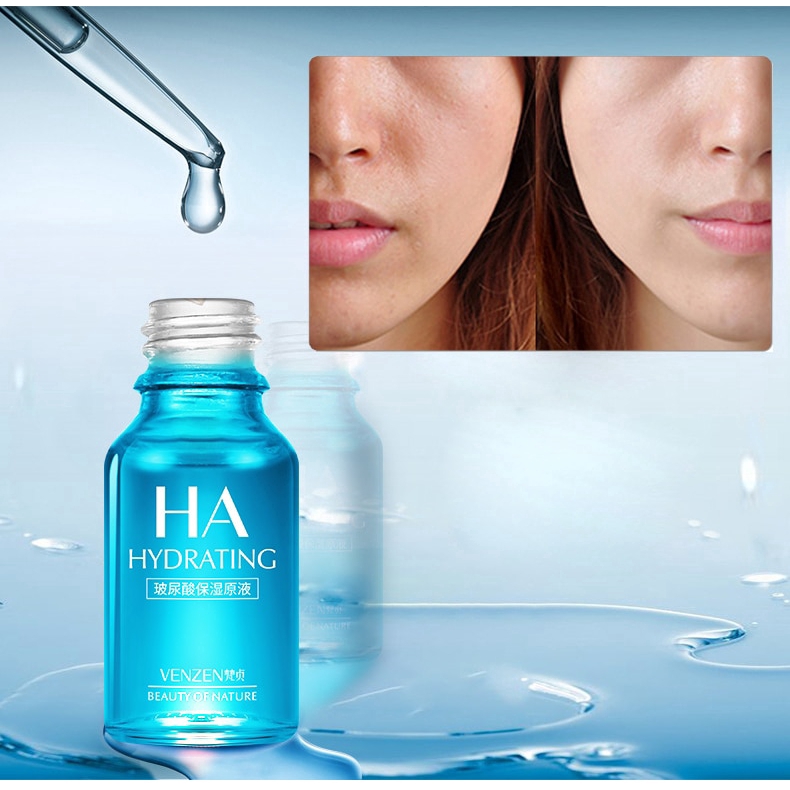 Tinh chất VENZEN axit hyaluronic dưỡng ẩm làm trắng da nâng cơ chống nếp nhăn chăm sóc da khô 15ml