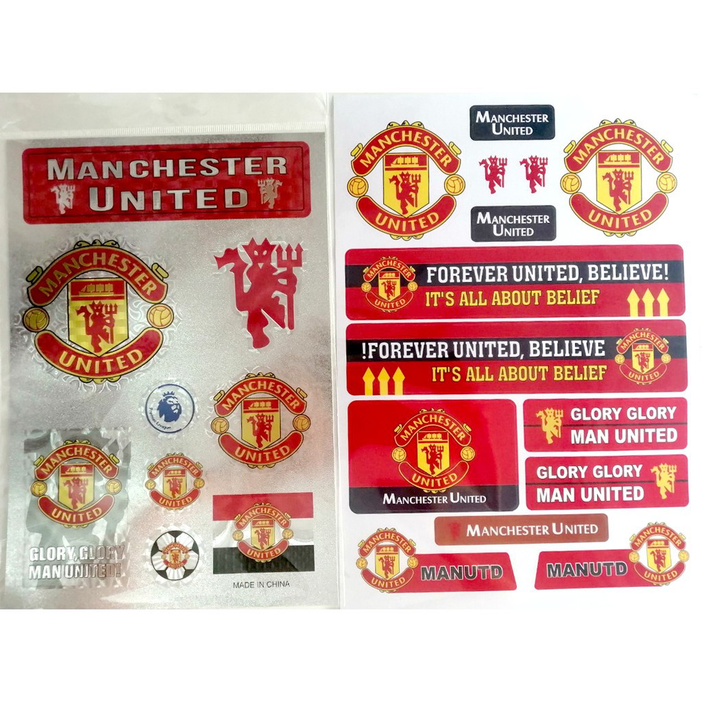 Bộ sticker Decal dán Man United