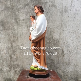 Tượng Thánh Giuse Bế Chúa con 60cm
