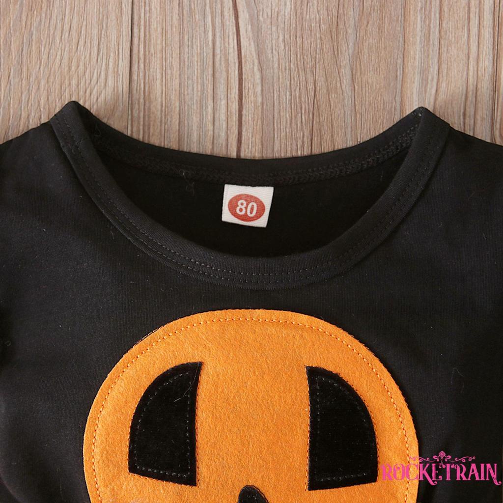 Wa-đầm Lưới Tay Ngắn Phồng Cổ Tròn Màu Sắc Ngọt Ngào Phù Hợp Với Halloween Cho Bé Gái