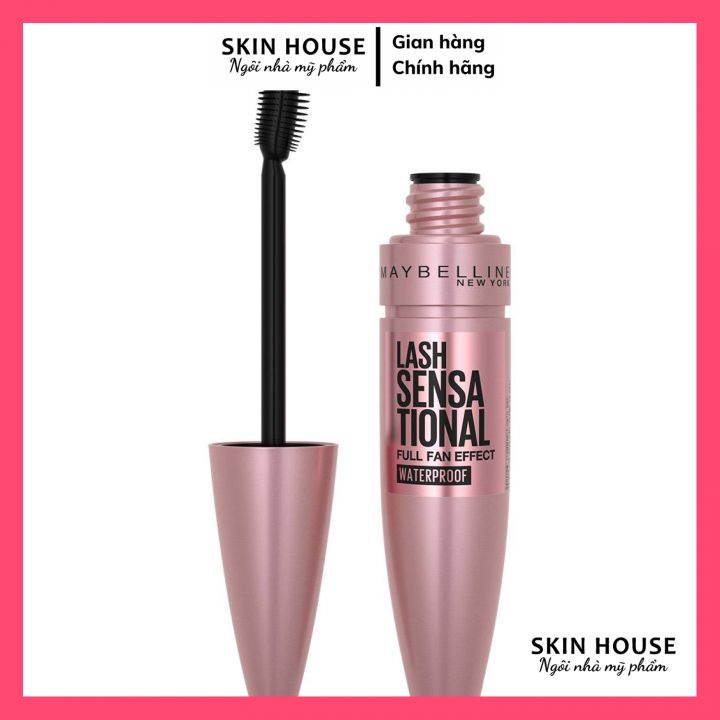 Mascara Maybelline New York Lash Sensational Waterproof  Dài Mi &amp; Tơi Mi Tự Nhiên Chuốt Mi Không Lem Không Trôi 10ml