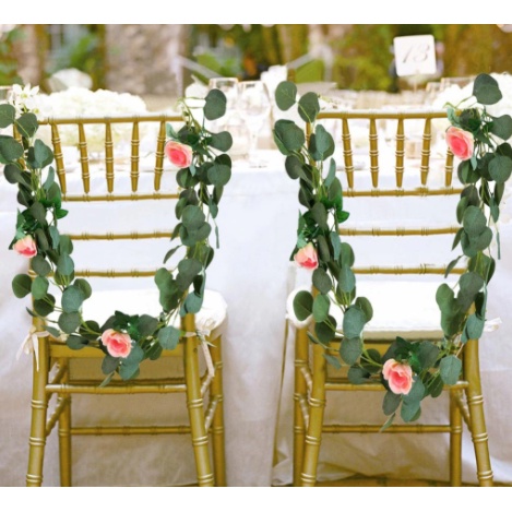 Dây lá táo, lá oliu giả decor phụ kiện trang trí tiệc cưới, sinh nhật