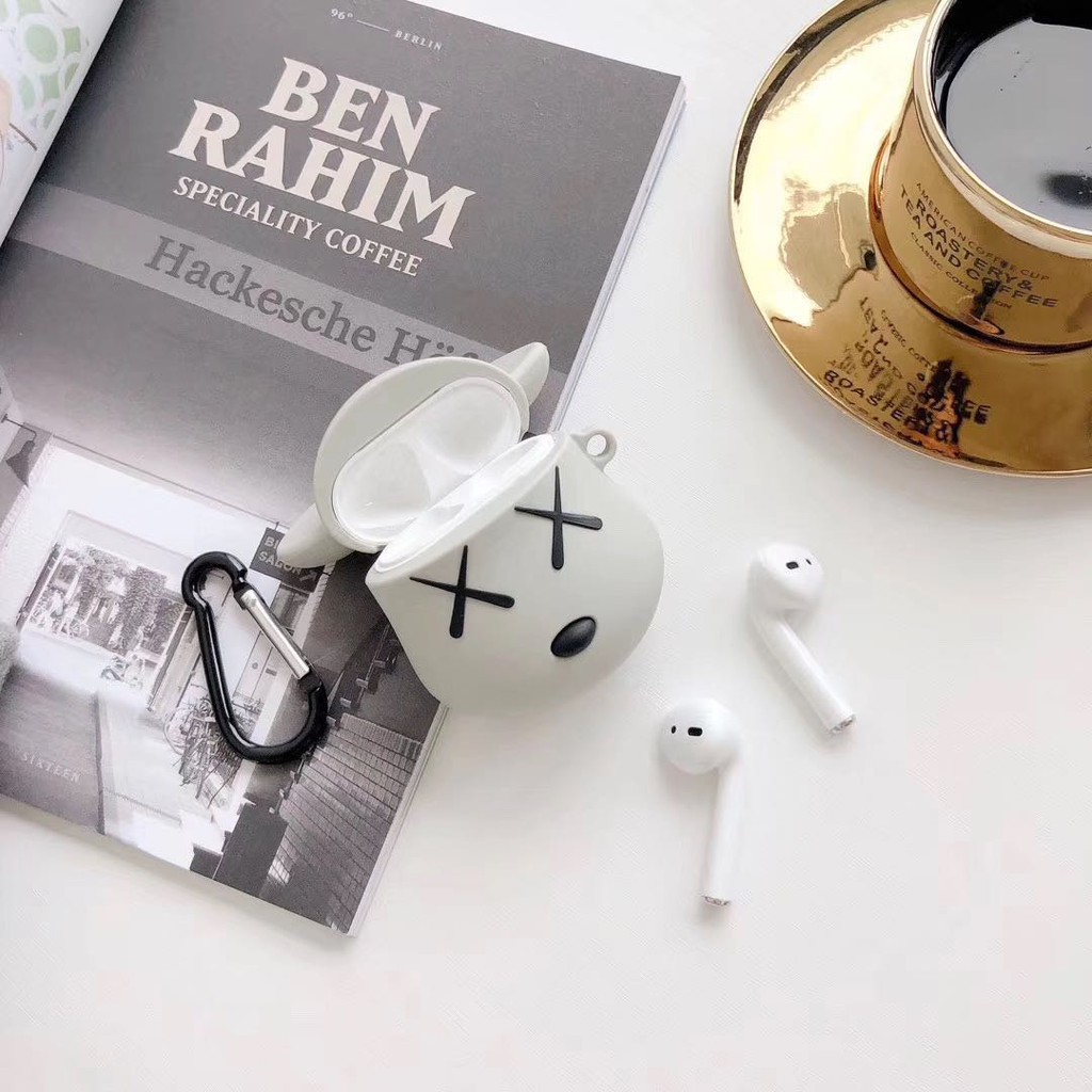 Vỏ Bảo Vệ Hộp Đựng Tai Nghe Airpods Hình Gấu Kaws Đáng Yêu Ốp