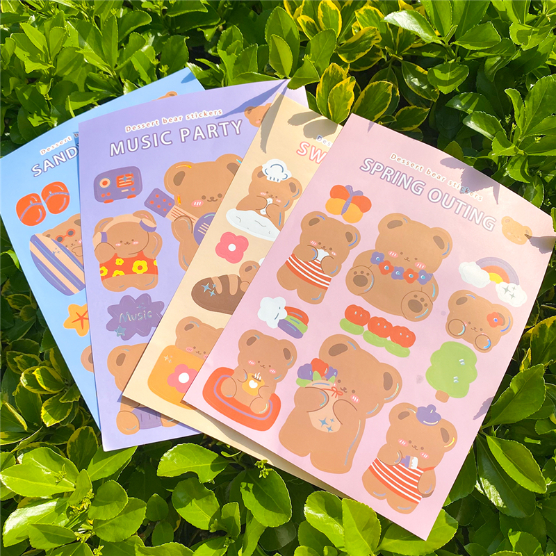 Flowertree Sticker Miếng Dán Trang Trí Sổ Lưu Niệm