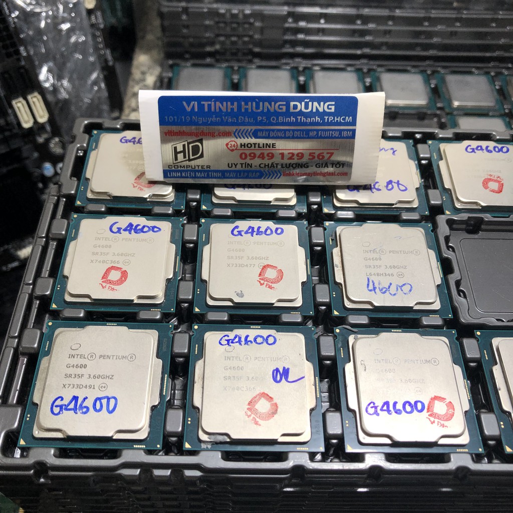 [Mã ELMS05 giảm 5% đơn 300k]CPU sk 1151, G3930, G4400, G4560, G4600 chíp máy tính chạy main H110, B150, B250