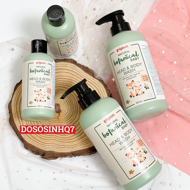 Sữa tắm gội toàn thân Pigeon Natural Botanical 200ml / 500ml