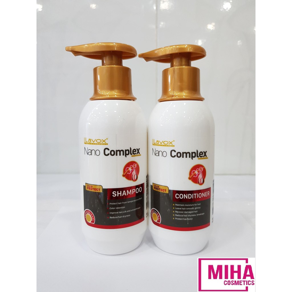 Dầu Gội Hoặc Dầu Xả Giữ Màu Tóc Nhuộm LAVOX NANO COMPLEX 300ml