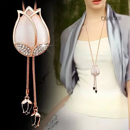 Vòng cổ Mặt Hoa Tulip Thời Trang Cho Nữ