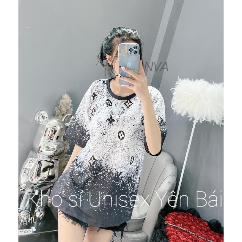 Áo thun LV vẩy sơn