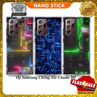 Ốp lưng Samsung Note 9, Note 10, Note 10 lite, Noto 10 plus, Note 20, Note 20 ultra, ốp chống sốc, NANOSTICK, 1201