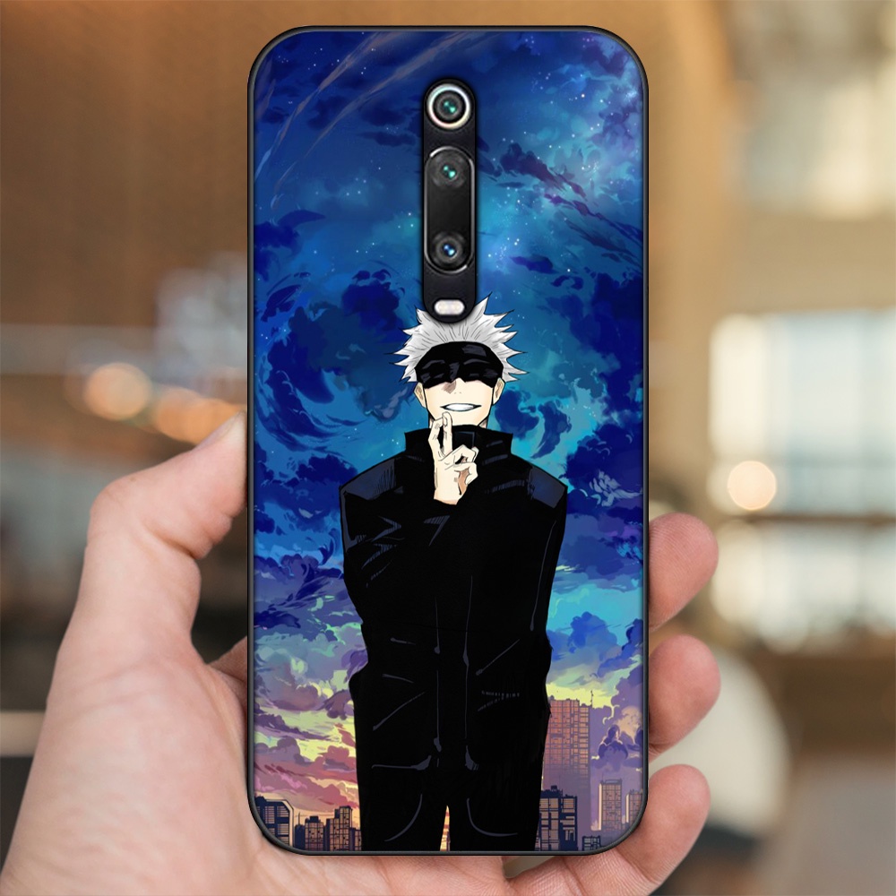 Ốp lưng Xiaomi K20, K20 Pro, Mi 9T viền đen in hình Satoru Jujutsu Kaisen