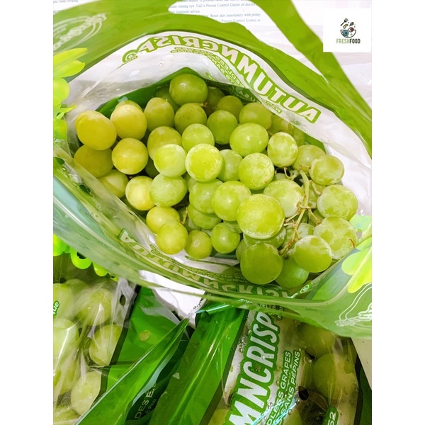 Nho xanh không hạt Autumn Crisp  1kg- Hàng Air mới