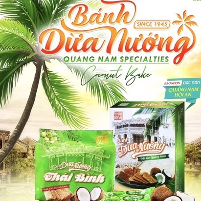 Bánh dừa nướng Quảng Nam hộp 250g Loại Ngon Xuất Khẩu