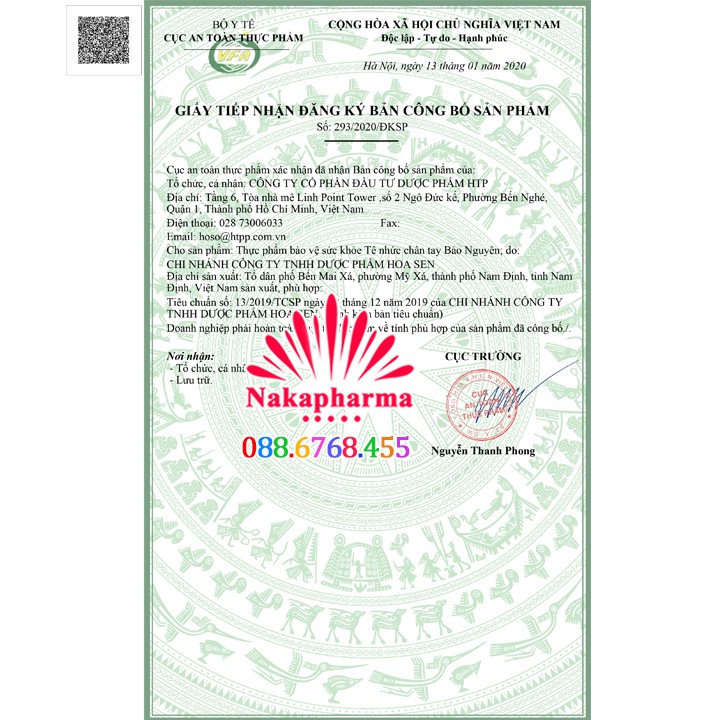 ✅  Tê nhức chân tay BẢO NGUYÊN - Giúp thông kinh hoạt lạc, giảm tê đau nhức mỏi xương khớp, vai gáy