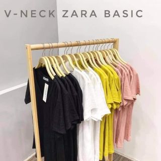 Áo zara cổ tym basic. Combo 4 cái chọn màu