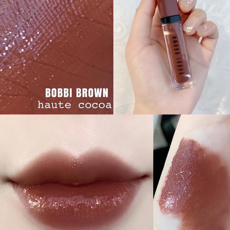 Son kem Bobbi Brown Crushed Liquid Lip màu Haute Cocoa Fullsize Fullbox