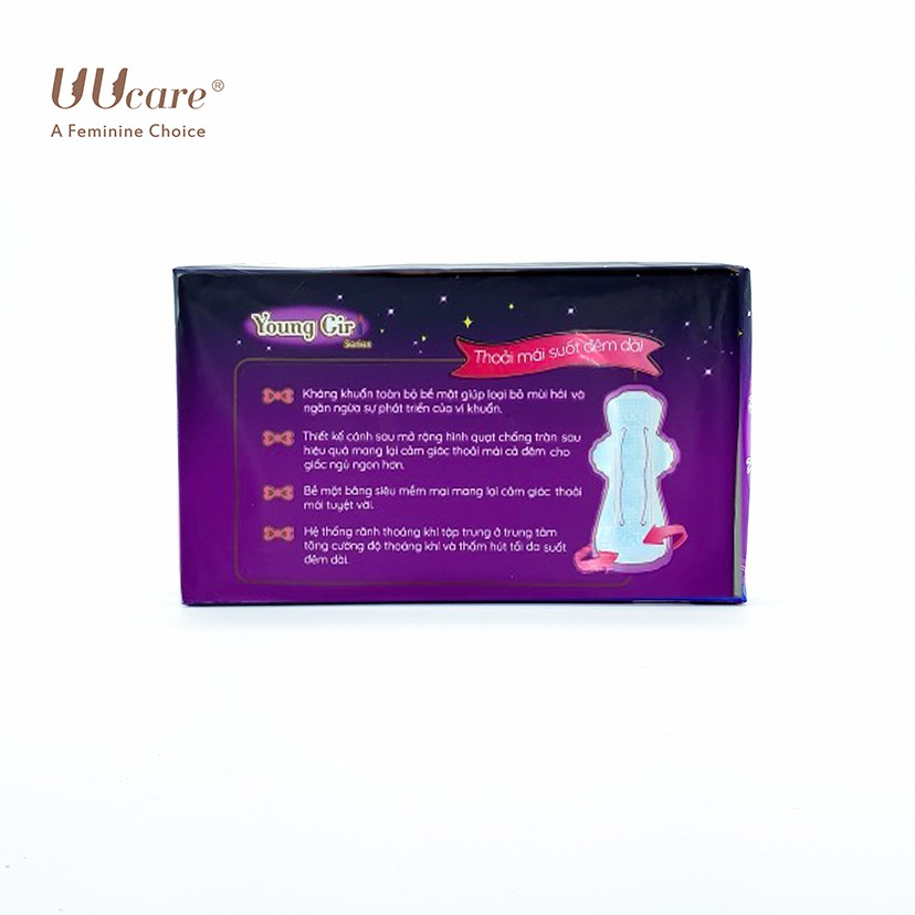 Băng vệ sinh UUcare Young Girl Siêu thấm 36cm - 3 Miếng