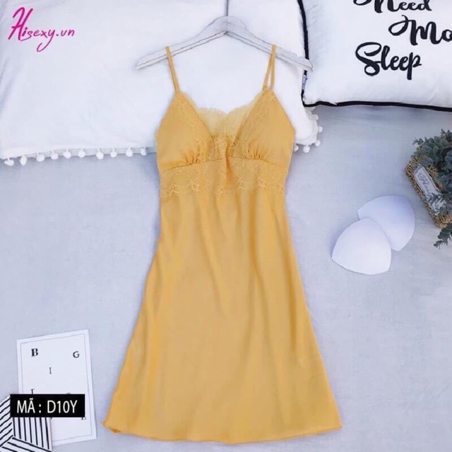 Đầm ngủ phi lụa, váy ngủ phi lụa