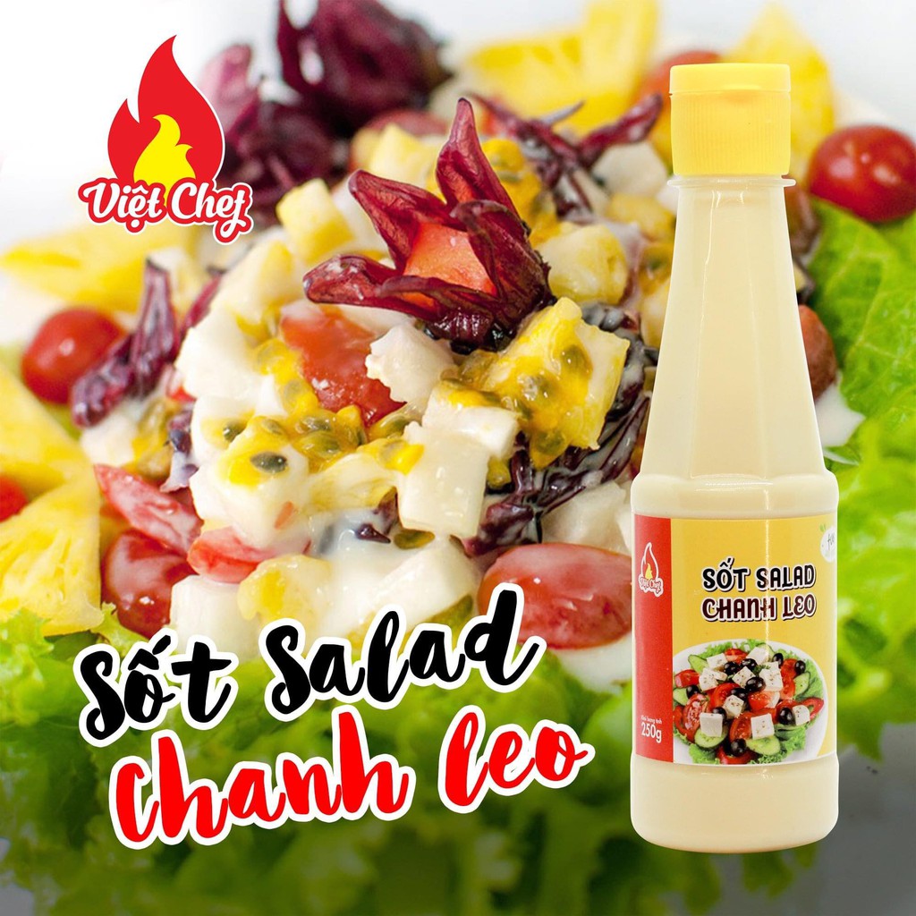 Sốt chanh leo, sốt trộn salad Việt Chef 250g