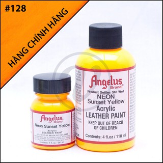[CHÍNH HÃNG - KHÔNG CHIẾT] Sunset Yellow 128 - Màu ANGELUS Leather Paint Neon vẽ da, vải, custom giày
