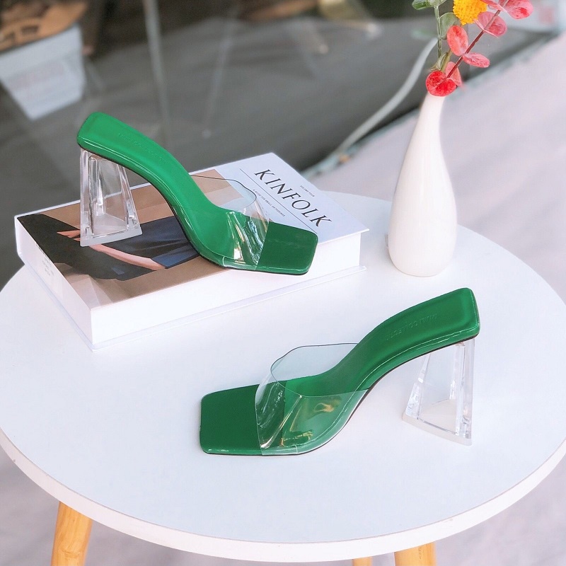 GIÀY CAO GÓT QUAI TRONG ĐẾ TRONG HÌNH TAM GIÁC TRENDY - D27