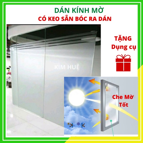 Giấy dán kính mờ chống nhìn trộm, decal kính mờ văn phòng cát nhám dán cửa kính cửa sổ phòng ngủ đ