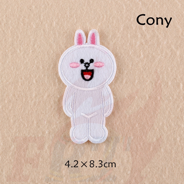 ❀ Người Yêu Thị Trấn Dòng - Màu Nâu cony Sắt Trên Miếng Vá ❀ 1 Miếng Dán Ủi Lên Quần Áo