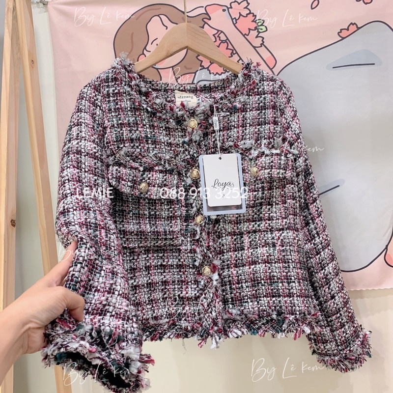 Áo Khoác Dạ Tweed Áo Dạ 2 Lớp Siêu Xinh , Ảnh Thật Đủ Màu Lekemqc ❤️