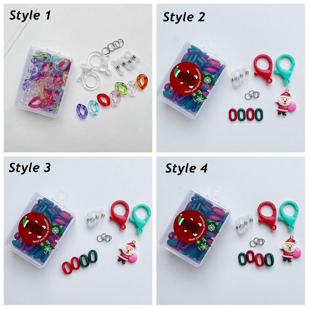 ESPO Dây Đeo Mắt Kính Bằng Nhựa Acrylic Đa Năng Hình Ông Già Noel DIY