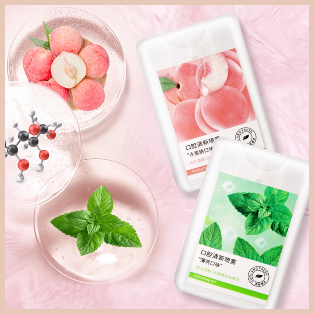 Xịt Thơm Miệng Heyxi Thơm Mát 20ml (vuông)