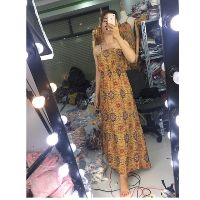 Đầm maxi thổ Cẩm số hot ( kèm video ảnh thật)