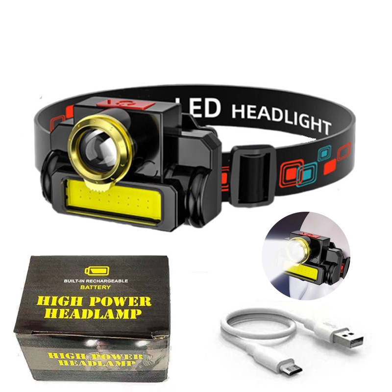 Đèn LED Đeo Đầu Mini Có Thể Sạc Lại Bằng Cổng USB Tiện Dụng Và Bền