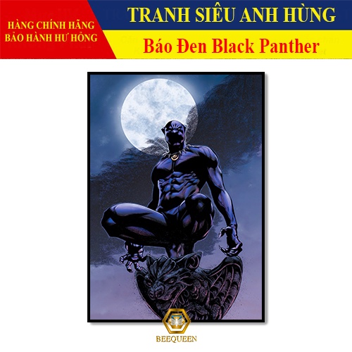 [MS26-51] Tranh Trang Trí Siêu Anh Hùng Báo Đen - Tranh Treo Tường Báo Đen