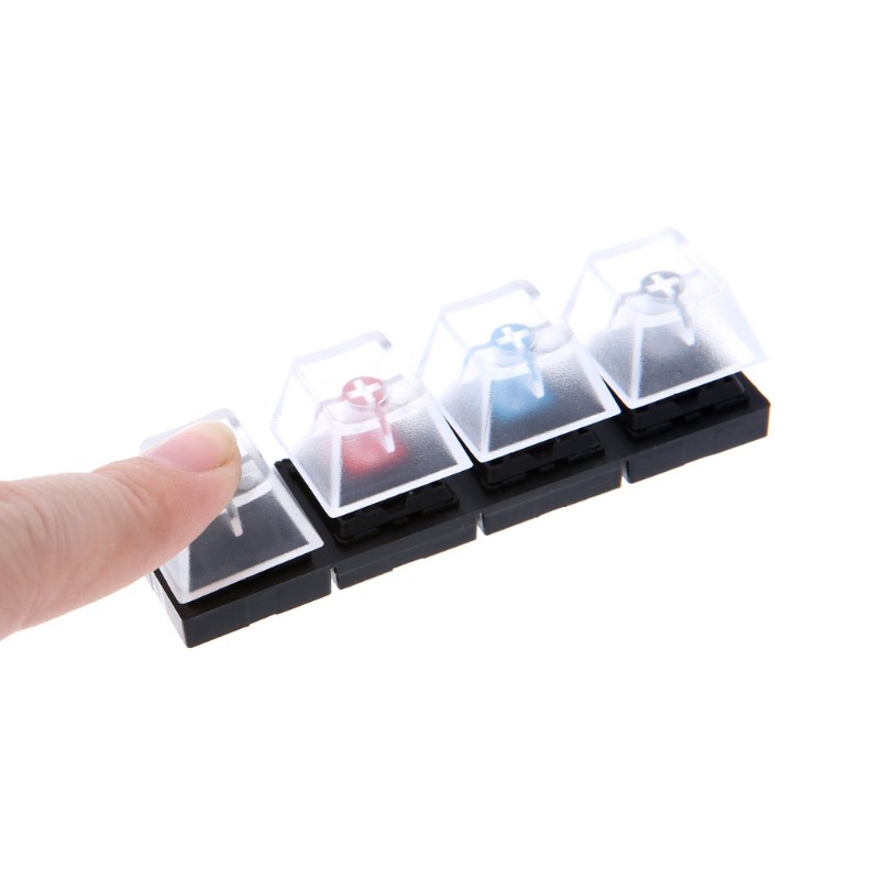 POOP Mechanical Keyboards Switch 4 Translucent Clear Black/Blue/Red/Brown  for Cherry MX