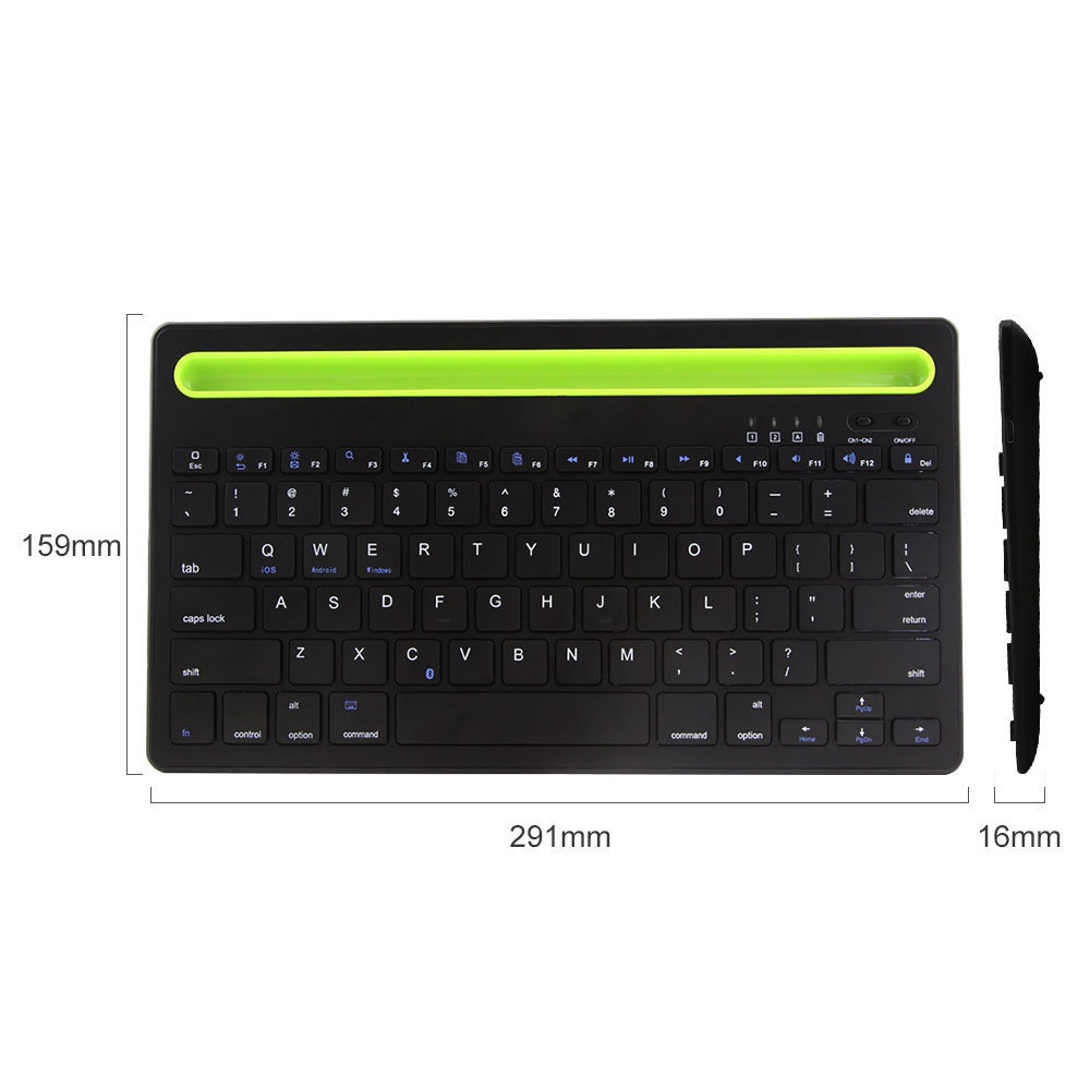 Bàn Phím Bluetooth Không Dây 2 Trong 1 Đa Năng Cho Máy Tính / Laptop / Máy Tính Bảng